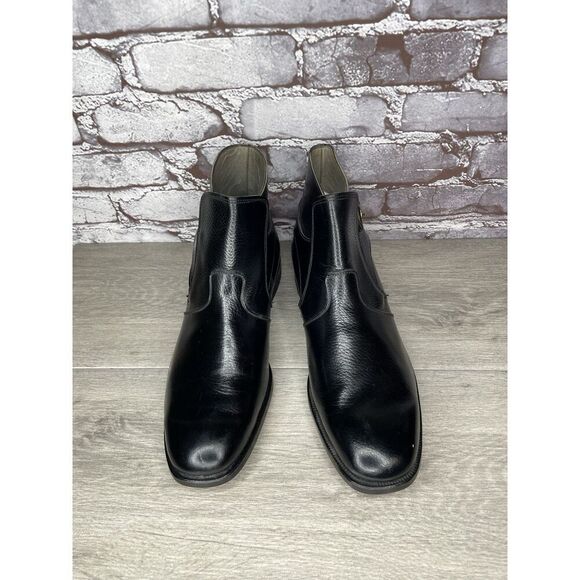 French Shriner Reject Black Leather Buckle Strap Ankle Boots Men’s 10.5D US/44EU main image 16